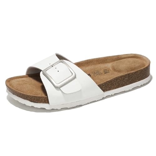 Project Cloud Women's Comfortable Memory Foam Genuine Leather Sandals
