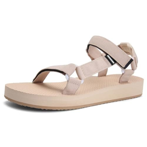 WateLves Women's Arch-Support Hiking Sandals for Outdoor Travel