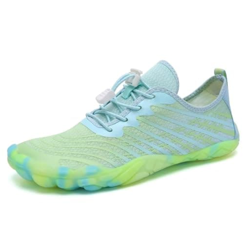 WateLves Men's Barefoot Aqua Sock Shoes for Kayaking, Boating, Hiking, Surfing, Walking