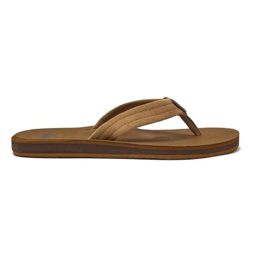 Quiksilver Carver Suede Flip Flops for Men, Size 6-16