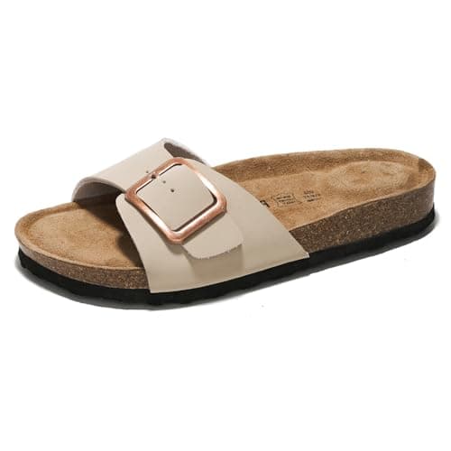 Project Cloud Women's Comfortable Memory Foam Genuine Leather Sandals