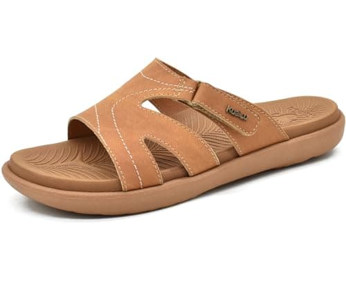 KuaiLu Women's Fashion Orthotic Yoga Mat Slides with Arch Support