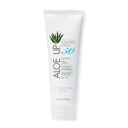 Aloe Up Continuous Sunscreen SPF 50 - Broad Spectrum UVA/UVB Protection - Moisturizing Coconut & Mango