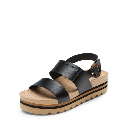 Dream Pairs Women's Comfortable Arch Support Cork Sole Flatform Sandals🐦Summer Beach Shoes