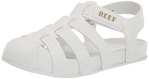 REEF Kids' Water Friendly Beachy Fisherman Sandal, Adjustable Velcro Strap