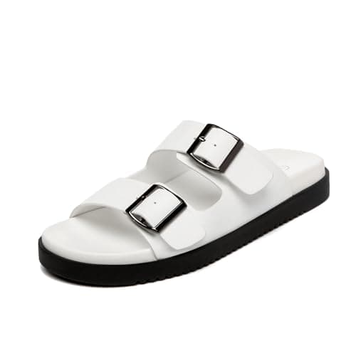 Rihero Women's Comfortable Flat Sandals with Adjustable Straps