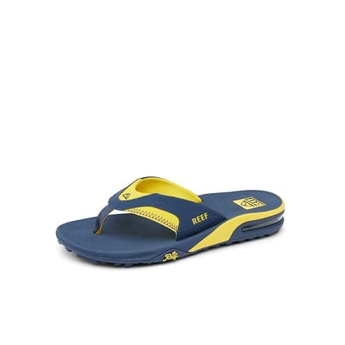 REEF Men's Arch Support Fanning Pregame Flip Flop, Durable Outsole, Water Friendly
