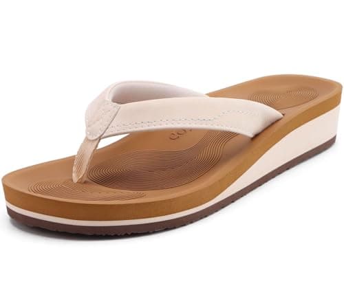 Comfortable COFACE Arch Support Thong Sandals for Women Beach and Indoor-Outdoor
