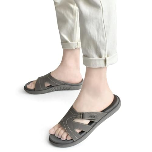 KuaiLu Women's Orthotic Yoga Mat Slides with Arch Support and Cushion