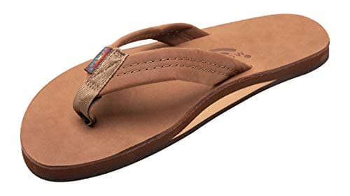 Men's Premier Leather Single Layer Rainbow Sandals