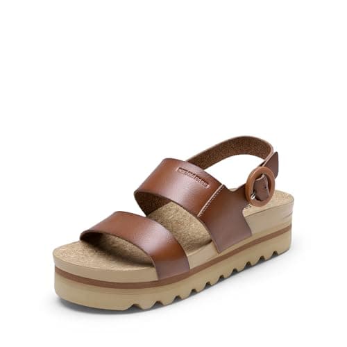 Dream Pairs Women's Comfortable Arch Support Cork Sole Flatform Sandals🐦Summer Beach Shoes