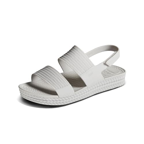 Water-Friendly Platform Sandal for Women with Adjustable Velcro Strap