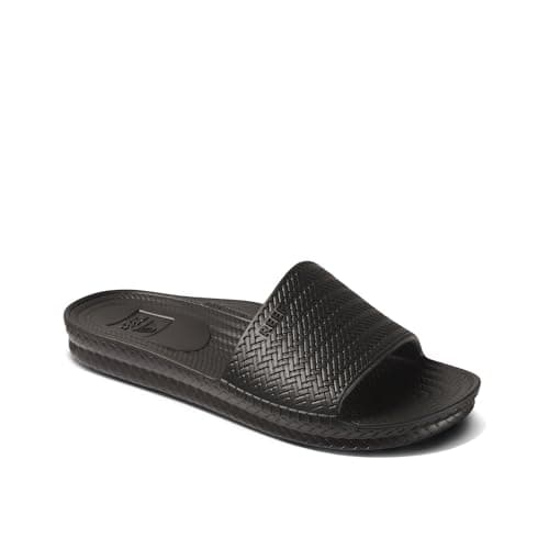 REEF Women's Water Scout Slide Sandal Black Size 7