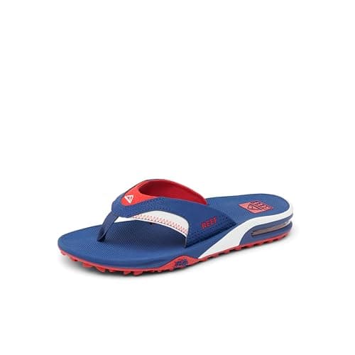 REEF Men's Arch Support Fanning Pregame Flip Flop, Durable Outsole, Water Friendly