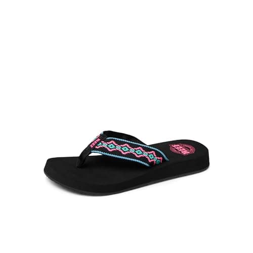 REEF Women's Sandy Flip-Flop Beach CasualComfortable Outdoor Sandals
|REEF Women's Sandy Flip-Flop Summer Lightweight Easy-Wear Footwear
|REEF Women's Sandy Flip-Flop Floral Design Casual Flats