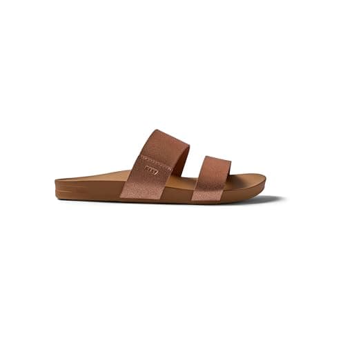 REEF Women's Cushion Vista Slide Sandals Comfortable Women's Flip Flops Beach Casual Summer Shoes Women's Size 8