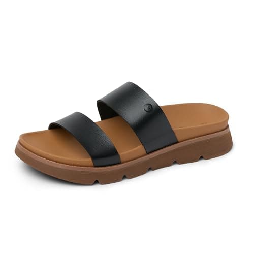REEF Womens Vista Luxe Thea Platform Sandal, Vegan Leather Strap, Ultra Cushion Footbed for Comfort-Conscious Women, Everyday Wear, Travel and Work