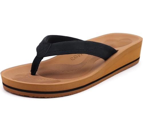 Comfortable COFACE Arch Support Thong Sandals for Women Beach and Indoor-Outdoor