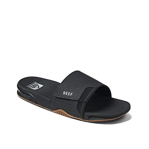 REEF Men's Fanning Slide Sandal, Arch Support, Durable Outsole, Water Friendly
