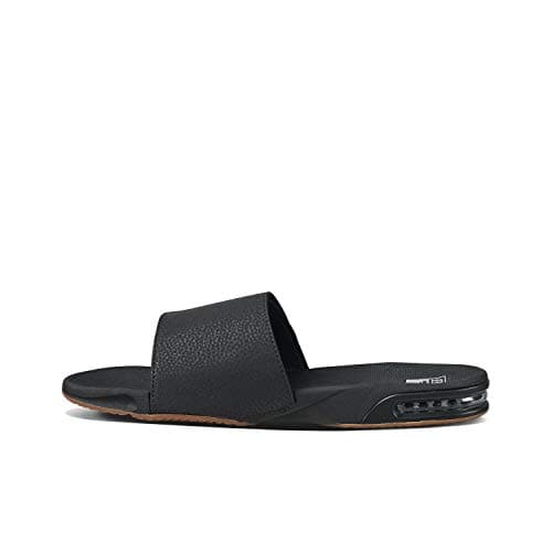 REEF Men's Fanning Slide Sandal, Arch Support, Durable Outsole, Water Friendly