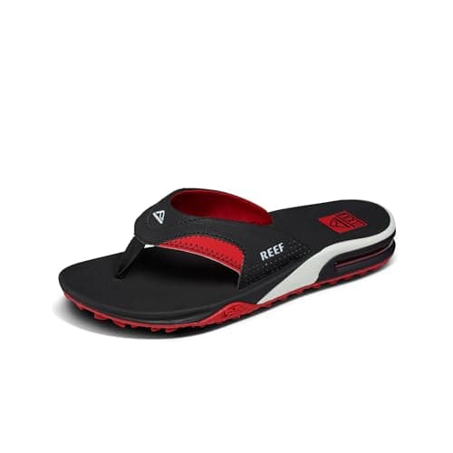 REEF Men's Arch Support Fanning Pregame Flip Flop, Durable Outsole, Water Friendly