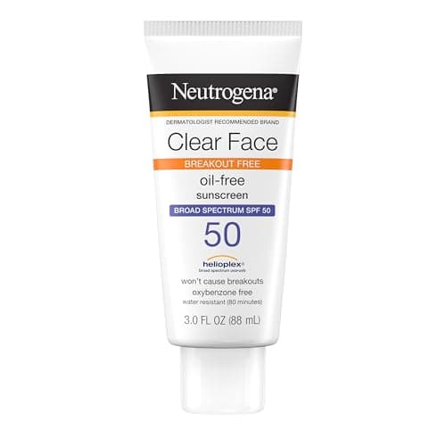 Neutrogena Clear Face Broad Spectrum SPF 50 Sunscreen for Acne-Prone & Oily Skin