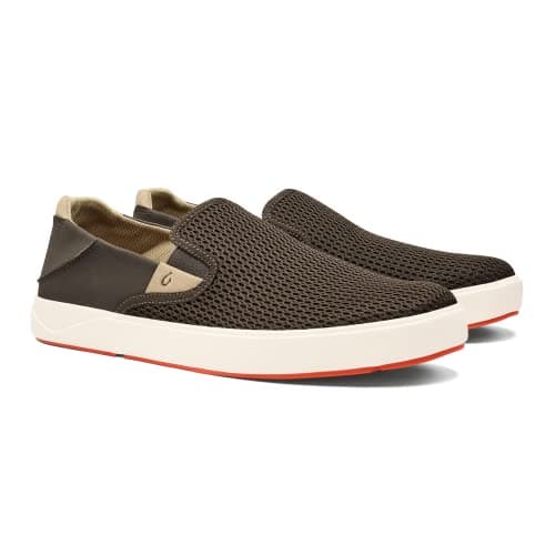 OLUKAI Lae'ahi Men's Slip-On Sneakers, Lightweight & Breathable, Water Resistant Heel