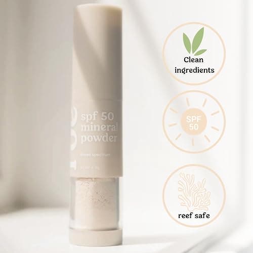Roe Wellness Kids SPF 50 Reef-Friendly Brush-On Mineral Sunscreen Powder