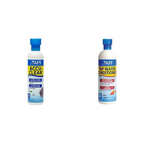 API Accu-Clear Freshwater Aquarium Water Clarifier and API Tap Water Conditioner