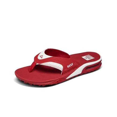 REEF Men's Arch Support Fanning Pregame Flip Flop, Durable Outsole, Water Friendly
