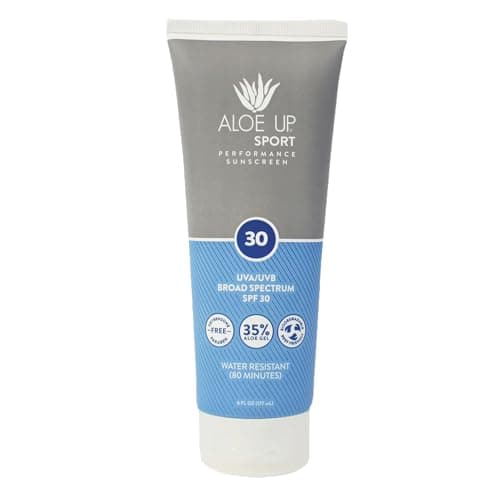 Aloe Up Sport Sunscreen Lotion SPF 30 - Broad Spectrum UVA/UVB Protection - 6 Oz.