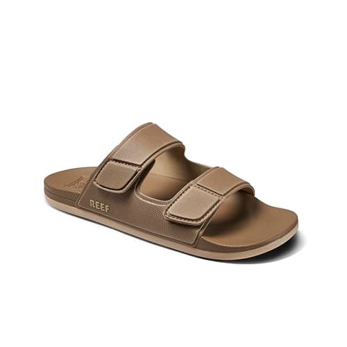 REEF Men's Tradewind Cushion Slides, Adjustable Straps, Ultra Soft Footbed