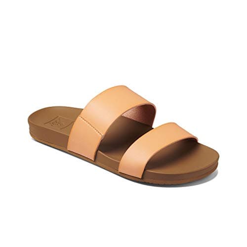 REEF Women's Vista Slide Sandal, Vegan Leather Strap