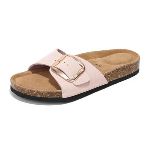 Project Cloud Women's Comfortable Memory Foam Genuine Leather Sandals