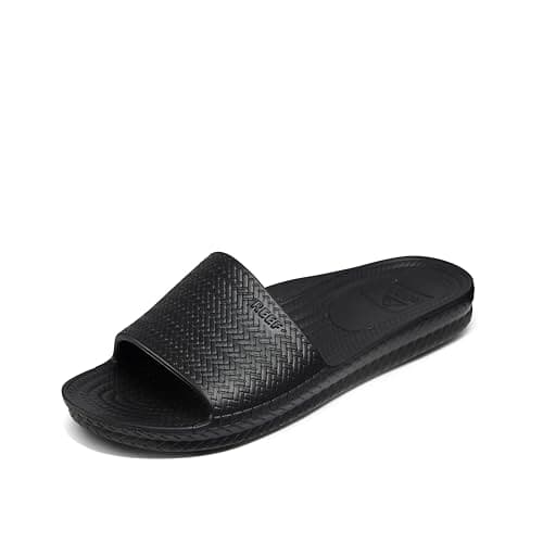 REEF Women's Water Scout Slide Sandal, Black Size 9