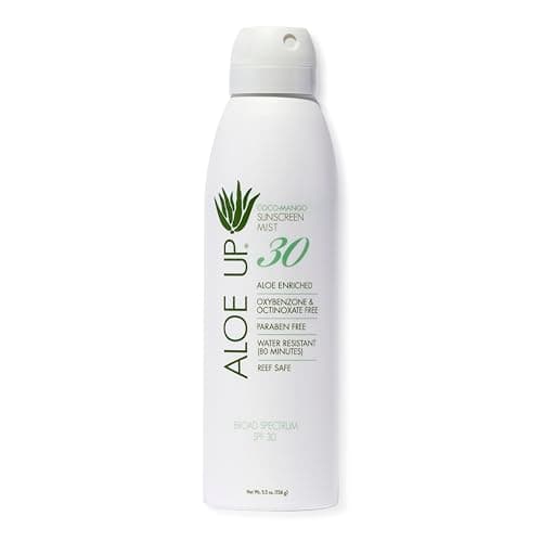 Aloe Up Continuous Sunscreen SPF 50 - Broad Spectrum UVA/UVB Protection - Moisturizing Coconut & Mango