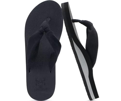 KuaiLu Arch Support Yoga Mat Thong Sandals for WomenComfortable Summer Beach Walking