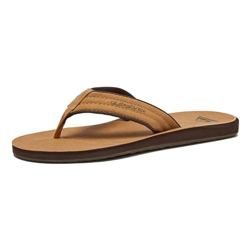 Quiksilver Men's Carver Suede Flip Flop Sandal