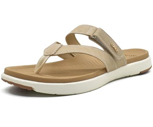 COFACE Women's Fashion Orthotic Flip Flops with Arch Support
