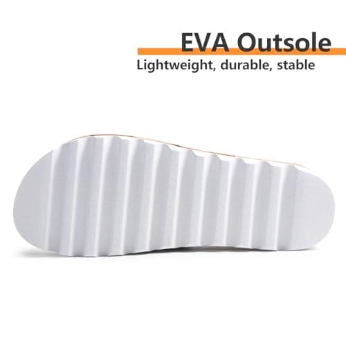 Ustogi Arch Support Flatform Sandals for Women Summer Cushioned Beach Slides