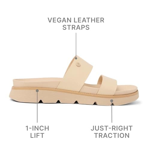 REEF Womens Vista Luxe Thea Platform Sandal, Vegan Leather Strap, Ultra Cushion Footbed for Comfort-Conscious Women, Everyday Wear, Travel and Work