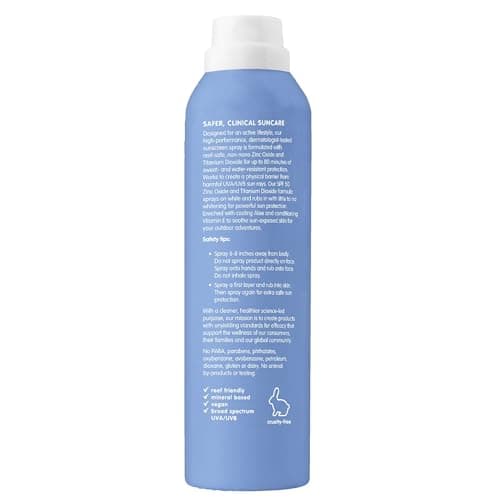 Thinksport All Sheer SPF 50 Mineral Sunscreen, 6 Fl Oz, Water Resistant, Reef Safe, Broad Spectrum UVA/UVB Protection