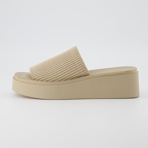 CUSHIONAIRE Women's Pim Knit Platform Sandal with Memory Foam