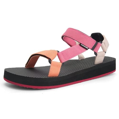 WateLves Women's Arch-Support Hiking Sandals for Outdoor Travel