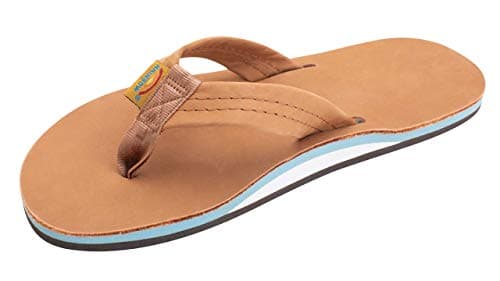 Men's Premier Leather Single Layer Rainbow Sandals