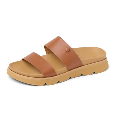 REEF Womens Vista Luxe Thea Platform Sandal, Vegan Leather Strap, Ultra Cushion Footbed for Comfort-Conscious Women, Everyday Wear, Travel and Work