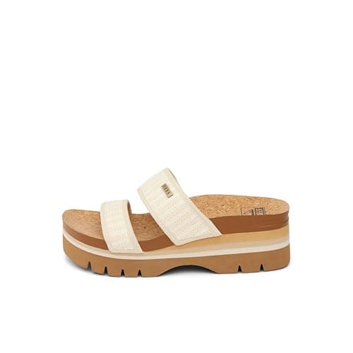 REEF Women's Vista Higher Platform Sandal, Arch Support, Ultra Soft Footbed