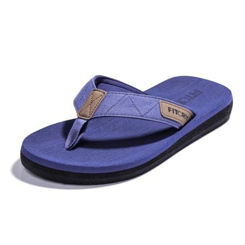 FITORY Men's Comfortable Flip-Flops for Beach and Slippers