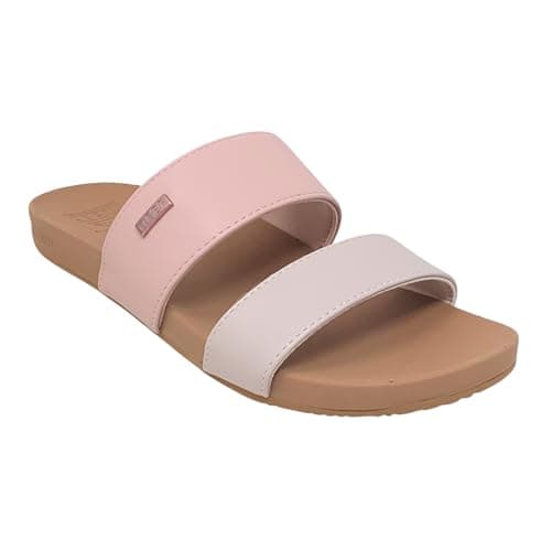 REEF Women's Cushion Vista Slide Sandals Comfortable Women's Flip Flops Beach Casual Summer Shoes Women's Size 8