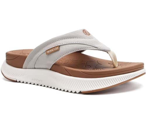 ONCAI Women's Arch Support Flip Flops for Summer Comfort Size 6-12